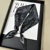 Nuevo pañuelo largo de seda con cierre magnético de perlas para mujer, accesorio de collar protector de cuello versátil, pañuelo para clavícula, decoración de bufanda para cuello