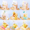 Bolsas para Empacar Pan Tostado Horneado con Bordes Enrollados, Fresco y Energético, Grande 450g, Tostada Rebanada 250g, Bolsas Auto-Sellantes al por Mayor