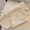 Otoño e Invierno Suave 10A Antibacteriano Entrepierna Extendida Jacquard Cintura Media Cubre Caderas No Se Pegan a las Piernas Algodón Puro Amigable con la Piel Calzones de Algodón Puro para Mujer