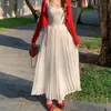 Falda Blanca de Gasa para Mujer, Nuevo Estilo Verano 2026, Falda de Hada con un Ambiente Suave, Dobladillo Amplio, Adecuada para Figuras Pequeñas
