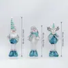 Ropa de punto de felpa elástica estilo Papá Noel, Muñeco de nieve, Reno, Muñecos creativos para ambiente navideño