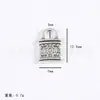 Yiwu Accesorios Pulsera Nuevo Modelo Accesorios de Pulsera Aleación Accesorios de Joyería DIY Accesorios Tipo Candado Colgante Plata de Tíbet