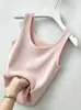 Verão fio de seda gelada regata justo sem mangas colete versátil estilo coreano roupa íntima modeladora cor sólida top camisa de base