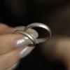 Anillo de pareja con diseño de nicho personalizado, liso y esmerilado mate, anillo de dedo índice simple y de alta calidad que combina con todo.