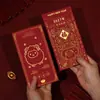 Fábrica de Shenzhen Ano do Carneiro Envelopes Vermelhos Personalizados com Estampagem Dourada Bolsas de Dinheiro da Sorte de Ano Novo Bolsas Criativas Personalizadas de Envelope Vermelho