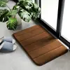 Alfombrilla de suelo de forro polar coral engrosada de color sólido transfronteriza, alfombrilla para pies absorbente de agua antideslizante para baño, inodoro, alfombrilla de puerta de secado rápido para inodoro