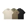 Ropa para Hombre Beijie 2026 Verano Nueva Camisa Polo Creativa Bordada con Bolsillo Camiseta de Manga Corta Waffle para Hombre 280g