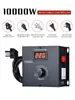 Controlador de Velocidade de Motor AC 220V Inglês 10000W Ventilador Soprador Interruptor de Controle de Velocidade Controle de Temperatura Dimerização com Voltímetro