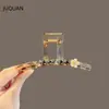 2026 Nuevo Estilo Pinza para el Cabello de Lujo con Pedrería Perlas y Lazo para Recogido en la Parte Trasera de la Cabeza, Pinza de Tiburón Accesorio para el Cabello para Verano