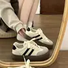 Zapatillas de Entrenamiento Alemanas para Mujer 2026 Primavera y Otoño Nuevas Zapatillas Versátiles de Suela Gruesa Blancas Transpirables Populares Zapatillas Casuales