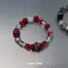 Pulsera al por mayor de punto Bestie Femenina Verano Dopamina Vidrio Mariposa Pulsera Joyería de alta gama Regalo