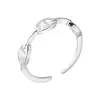 Anillo hueco de plata de ley S925 con diseño de nariz de cerdo premium para mujer, diseño de nicho, lujo ligero, sensación de alta gama, anillo para el dedo índice, accesorio para mujer