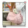 Bolsa Fitness Gipsofila Fresca e Doce, Bolsa de Viagem Portátil Leve de Grande Capacidade, Bolsa de Bagagem de Ombro Único Transversal para Passeios