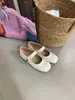 Sapatos Mary Jane Femininos com Elevação Interna de Altura e Fivela Quadrada, Novidade Primavera 2026 Estilo Francês Tira Única com Fivela Sapatos Casuais de Couro