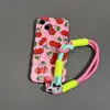 Lanyard de muñeca a juego de color, funda de teléfono corta anti-pérdida, color nuevo de dopamina, alto valor de color, junta de tarjeta de color para hombres y mujeres