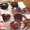 Óculos de Sol Metálicos Versáteis Jamie 5969 Estilo Europeu e Americano para Mulheres, Óculos de Sol de Moda com Armação Grande para Homens