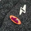 Suéter Cardigan Solto Estilo Americano para Homens, Vibe Marca Tendência Europeia e Americana Patch de Desenho Bordado Personalizado Gola Redonda Tricô Suéter Jaqueta