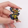 Nuevo juego creativo broche de escorpión insignia de personaje de dibujos animados accesorio bidimensional para ropa de hombre y mujer mochila