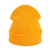 Gorro de Punto para Padres e Hijos Estilo Europeo Otoño Invierno Color Caramelo Lana Moda Unisex Cálido para el Frío