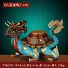 Jishanyuan "Tortuga Dragón Babao" Adornos de Bronce Bolsa de la Suerte Bagua Tortuga Dragón Decoración de Oficina A0034