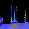 Shanghái Conmemora el Edificio Emblemático Tallado en Cristal Perla Oriental Modelos de Adorno para Turismo y Regalos de Negocios para Líderes