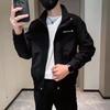 Chaqueta Acolchada de Marca de Moda para Hombre Primavera y Otoño Bordada Estilo Coreano Casual Cachorro Guapo Invierno Engrosada Ropa de Trabajo Top de Gama Alta