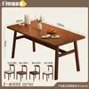 Mesa Apartamento Pequeno Moderna Simples Casa Mesa de Jantar e Cadeiras Sala de Estar Quarto Escritório Escrita Mesa Longa e Cadeiras Espessada e Forte