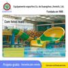Fornecimento direto da fábrica, escorregador giratório de FRP, parque aquático infantil, escorregador de FRP com chifre hippie