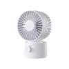 Producto Nuevo, Mismo Modelo que Muji, Ventilador de Escritorio Recargable por USB con Cabeza Oscilante, Mini Ventilador Silencioso para Hogar y Oficina, Pequeño Ventilador de Refrigeración