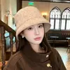 Sombrero de pescador retro de otoño e invierno, sombrero de pescador, sombrero casual de moda estilo coreano, adelgazante, sombrero de pescador versátil, sombrero de lana estilo británico