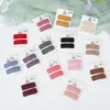 Ins accesorios para el cabello pin lateral para bebé flequillo lateral color liso imitación cachemira cuadrado pin BB para niños todo partido otoño e invierno pasador