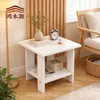 Mesa auxiliar pequeña económica para sofá, mesa lateral para habitación de alquiler, estante de almacenamiento junto a la cama, mesa de centro simple nórdica, mesa de café para sala de estar del hogar