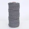 Shengwei Atacado Corda Trançada Colorida de 3mm 4mm Feita à Mão Materiais DIY para Roupas Bolsas Tapeçaria Corda de Linha de Algodão