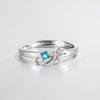 Anillo de Pareja Un Anillo de Apertura Simple para Pareja Diseño Nicho Estudiante Regalo de Navidad Anillo de Pareja Europeo y Americano