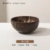 Tazón Personalizado de Cáscara de Coco Natural para Niñas, Tazón de Sopa de Alta Estética con Cuchara de Madera de Coco, Juego de Vajilla para Hotel al por Mayor, Yogur