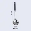 Espátula de acero inoxidable 304 cuchara para sopa espátula casera para cocinar colador cuchara para sopa cuchara espátula engrosada juego de cocina juego de cuatro piezas