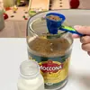 Cuchara medidora multifuncional, embudo, dispensador de proteína en polvo, cuchara deslizante, dispensador de café en polvo, cuchara a prueba de fugas, diseño nuevo con pico dispensador, creativo