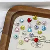 Dongzhou Crystal 7mm Punto Triangular Grueso Fondo Plano Rhinestones para Uñas Coloridos Cabeza de Tigre Pequeña Rhinestones Forma Triangular Accesorios para Uñas DIY