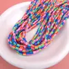 Contas Cilíndricas de Argila Macia DIY Contas Coloridas Fofas de Desenho Animado Pulseira Colar Brincos Contas Soltas Coloridas Misturadas Acessórios Feitos à Mão
