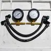 Venta Directa de Fábrica Manómetro de Presión de Combustible para Coche, Probador de Presión de Gasolina de Doble Conector, Herramienta de Medición Rápida de Presión para Reparación de Automóviles