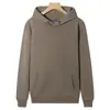 Moletom com Capuz Huamian Milk Silk Processado e Personalizado Primavera & Outono Casual Versátil Capuz Forrado com Fleece Cor Pura Manga Longa