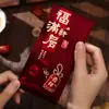 Envelopes vermelhos de caligrafia para inauguração de casa, envelopes vermelhos para casa nova, envelopes vermelhos de aquecimento para entrar em uma casa nova, sacolas criativas de envelope vermelho para mudança