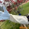 Guantes de Lona Blanca con Piel de Oveja Apicultura Productos Anti-abejas Herramientas de Apicultura Herramientas de Apicultura