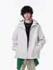 Chaqueta con capucha de estilo americano para hombre, de color liso, para primavera y otoño, de alta calle, para deportes al aire libre, moderna, para adolescentes