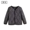 Jaqueta leve infantil com enchimento de lã e plumas, camada interna quente de manga longa, adequada para meninos e meninas, para uniformes escolares e uso no inverno
