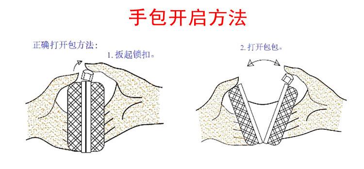 手包打开方法