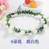Diadema Corona de Flores Chica del Bosque Accesorios para el Cabello Novia Corona de Rosas Niños Princesa Atracciones Turísticas de Playa Venta Caliente Fabricante