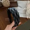 Coreano 2026 Nuevo Estilo Tela de Cuadros Rojos Diadema con Cabeza de Esponja Moda Retro Diadema de Gama Alta Accesorio para el Cabello