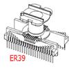 Esqueleto de transformador ER39 Esqueleto de baquelite Esqueleto de alta frequência Esqueleto ER39 vertical com um único slot 22+22 3912 Independente