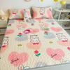 Set de Tres Piezas de Colchoneta de Verano de Látex Colchoneta de Seda de Hielo para el Hogar Estudiantil Dormitorio Plegable Colchoneta Estampada Lavable Colchoneta Acondicionada Colchoneta Suave